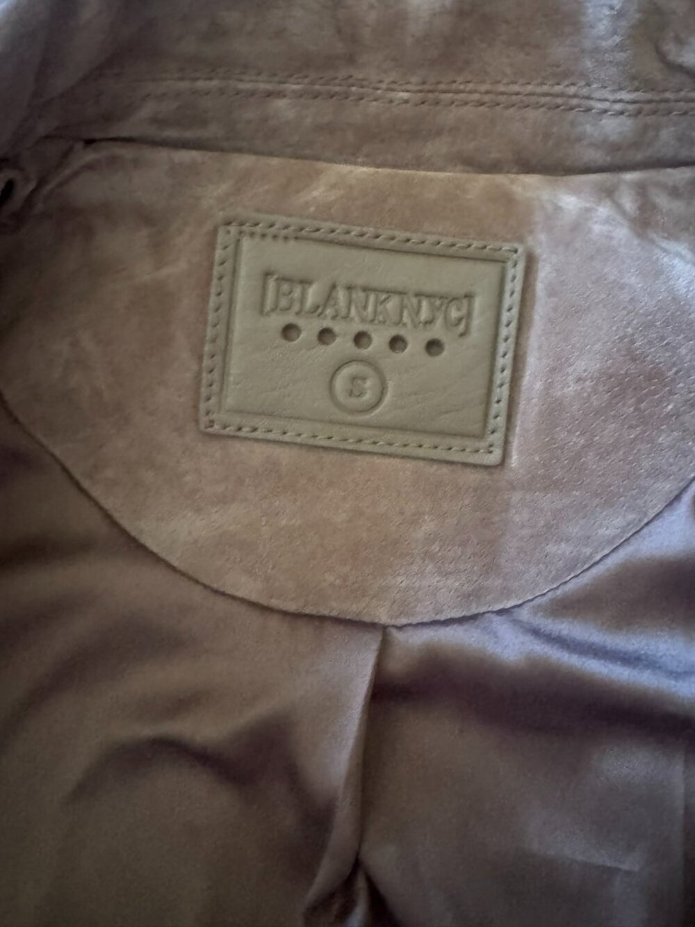 🤎 BLANKNYC Genuine Suede Leather Moto Jacket – Size Small - Picture 6 of 7